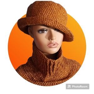 Designer Crochet Hat and Scarf set